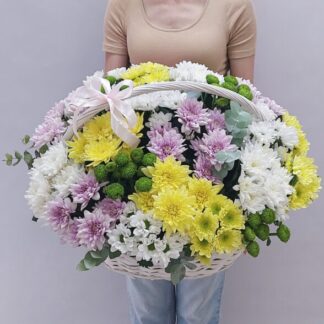 25 hrizantem miks v korzine 4 324x324 - Доставка цветов в Челябинске