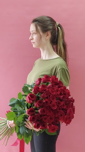 51 высокая роза 80 см